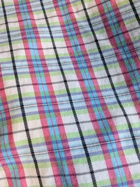 Liz Claiborne Multicolor Plaid Bermuda Shorts - Pink Blue Green Black